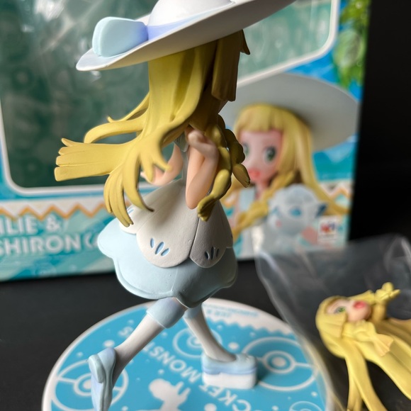 Anime figure MegaHouse G.E.M. Pokemon Series Lillie Shiron Alola Rokon Figure - Picture 6 of 12